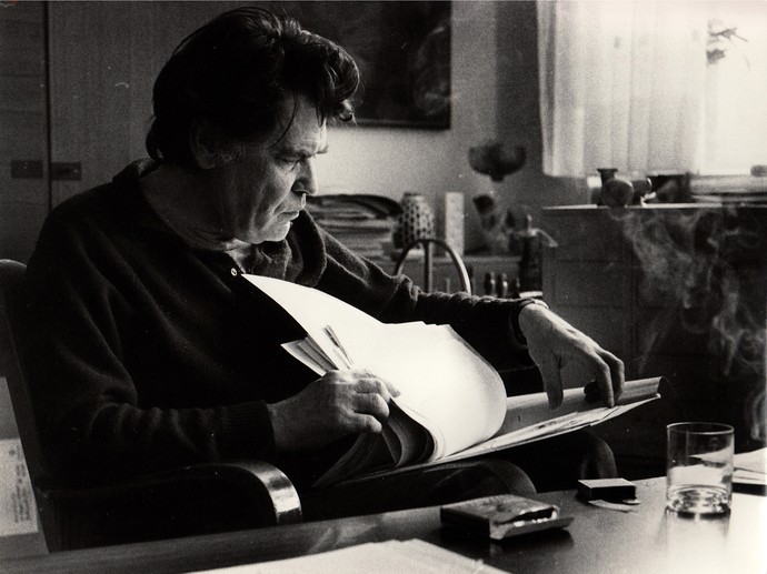 CH Foto Ernst Meister Schreibtisch 1968