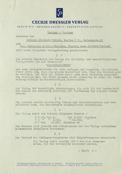 Verlagsvertrag mit dem Cecilie Dressler Verlag über Delphinensommer